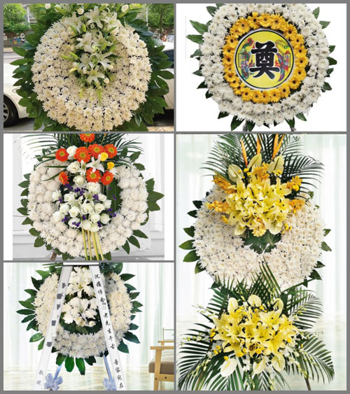 浙江省绍兴上虞区崧厦镇丁泽村花圈速递